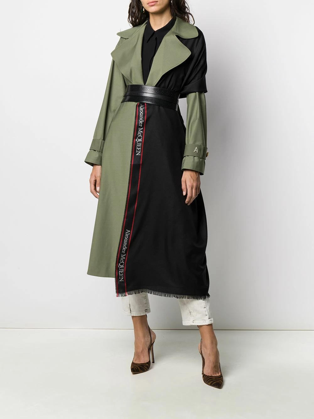 Alexander McQueen Logo detail scarf 2 Alexander McQueen logo detail scarf