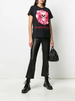 Alexander McQueen skull and flower print T-shirt