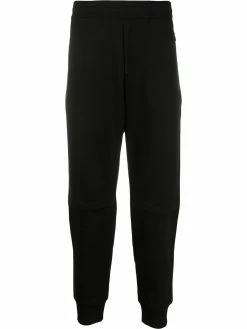 Alexander McQueen embroidered logo patch track trousers