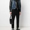 Alexander McQueen hybrid denim biker jacket