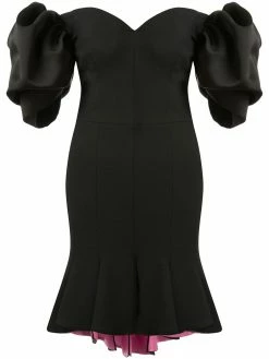 Alexander McQueen peplum hem off-shoulder dress