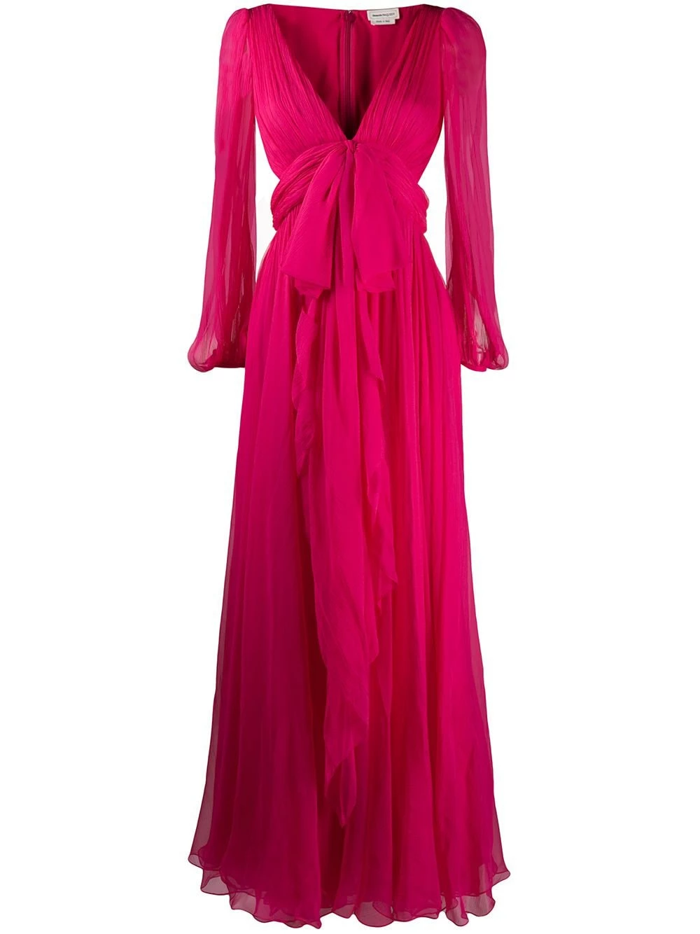 Alexander McQueen Bow detail evening gown 1 Alexander McQueen bow detail evening gown