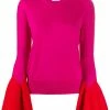 Alexander McQueen flared-sleeve knit jumper