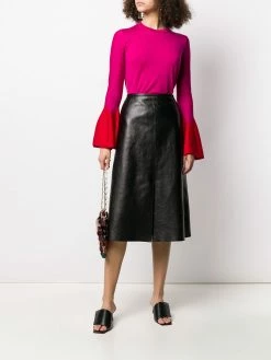 Alexander McQueen flared-sleeve knit jumper