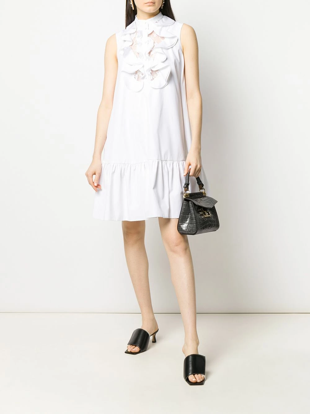 Alexander McQueen Ruffled yoke dress 2 Alexander McQueen ruffled yoke dress