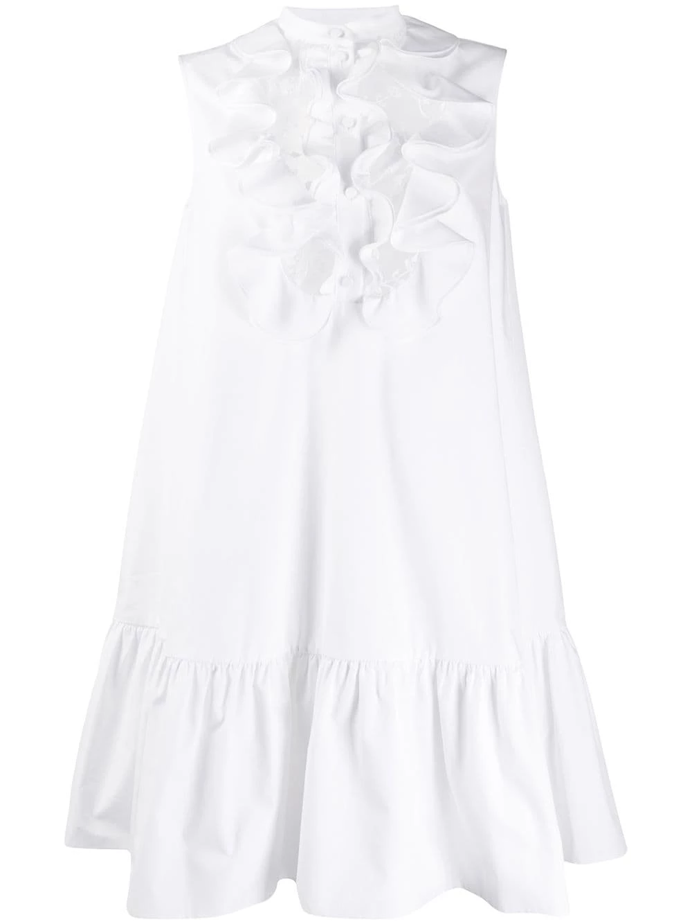 Alexander McQueen Ruffled yoke dress 1 Alexander McQueen ruffled yoke dress