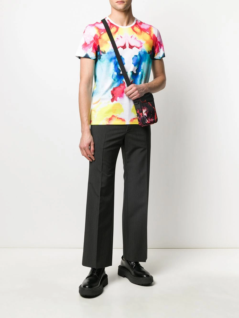 Alexander McQueen Tie dye print T shirt 2 Alexander McQueen tie-dye print T-shirt