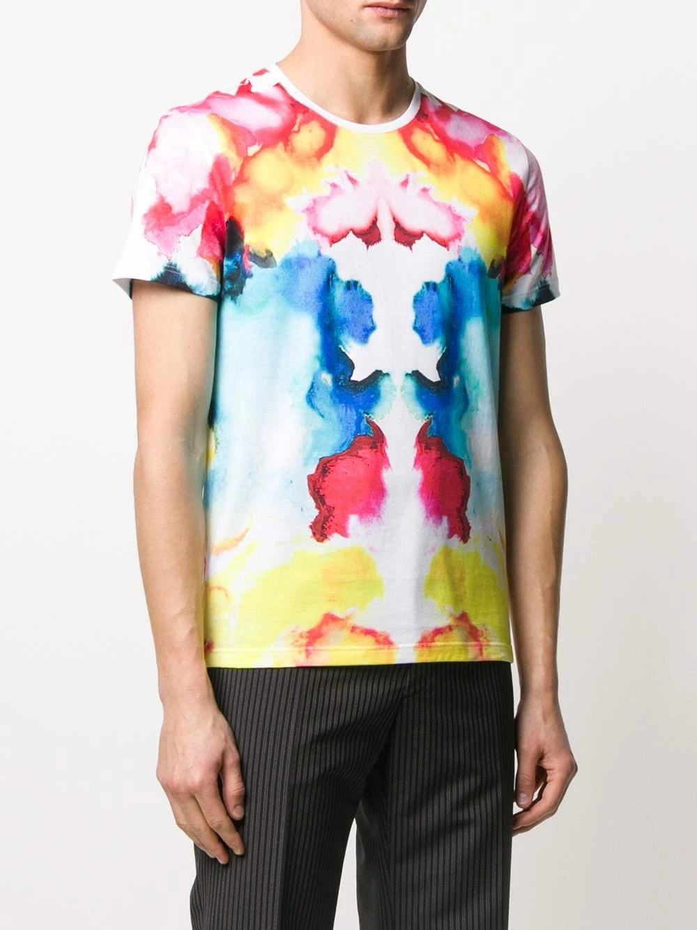 Alexander McQueen Tie dye print T shirt 3 Alexander McQueen tie-dye print T-shirt
