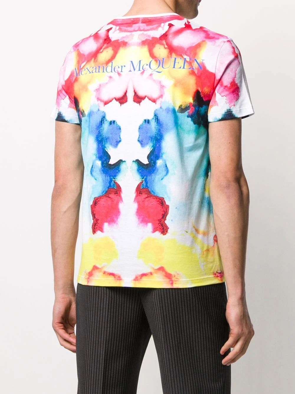 Alexander McQueen Tie dye print T shirt 4 Alexander McQueen tie-dye print T-shirt