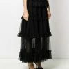 Alexander McQueen sheer panel tiered skirt