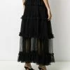 Alexander McQueen sheer panel tiered skirt