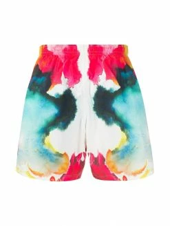 Alexander McQueen watercolour effect swim shorts