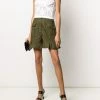 Alexander McQueen high-waisted ruffle hem shorts