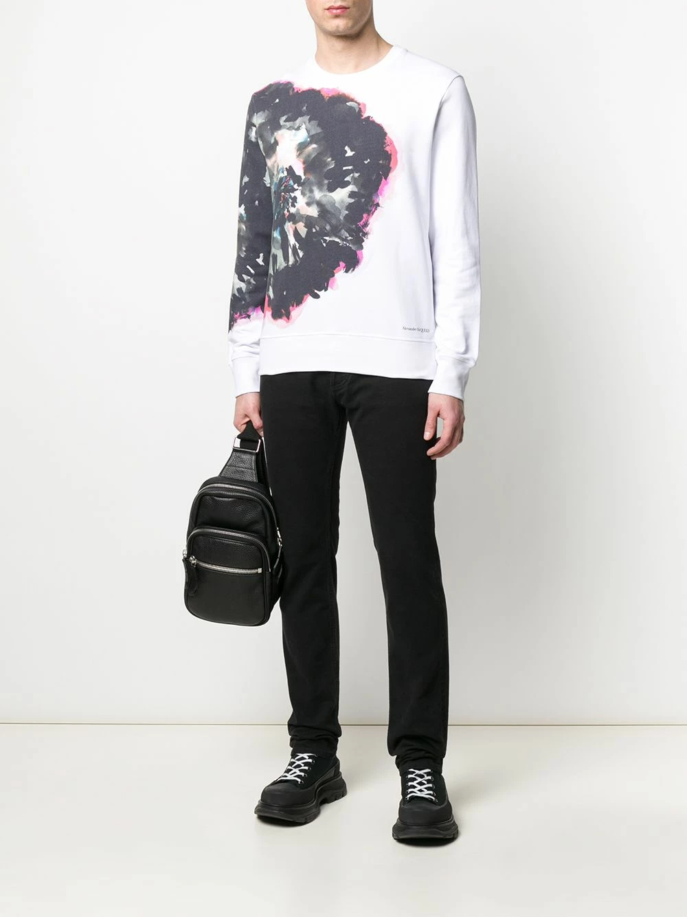 Alexander McQueen Abstract print sweatshirt 2 Alexander McQueen abstract print sweatshirt