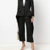 Alexander McQueen single-breasted drape blazer