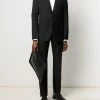 Alexander McQueen pinstripe panelled suit jacket