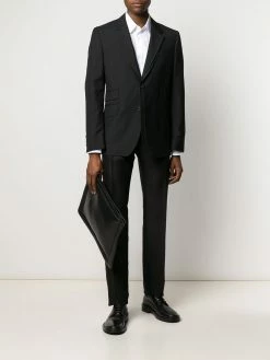 Alexander McQueen pinstripe panelled suit jacket