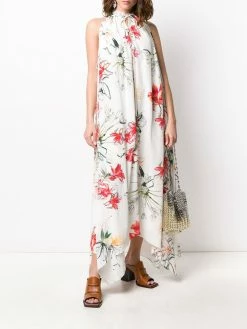 Alexander McQueen Endangered Flower print sleeveless dress