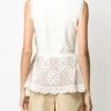 Alexander McQueen lace-details peplum top