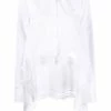 Alexander McQueen lace detail asymmetric shirt