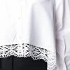 Alexander McQueen lace detail asymmetric shirt