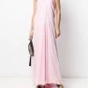 Alexander McQueen draped details long dress