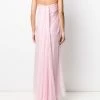 Alexander McQueen draped details long dress