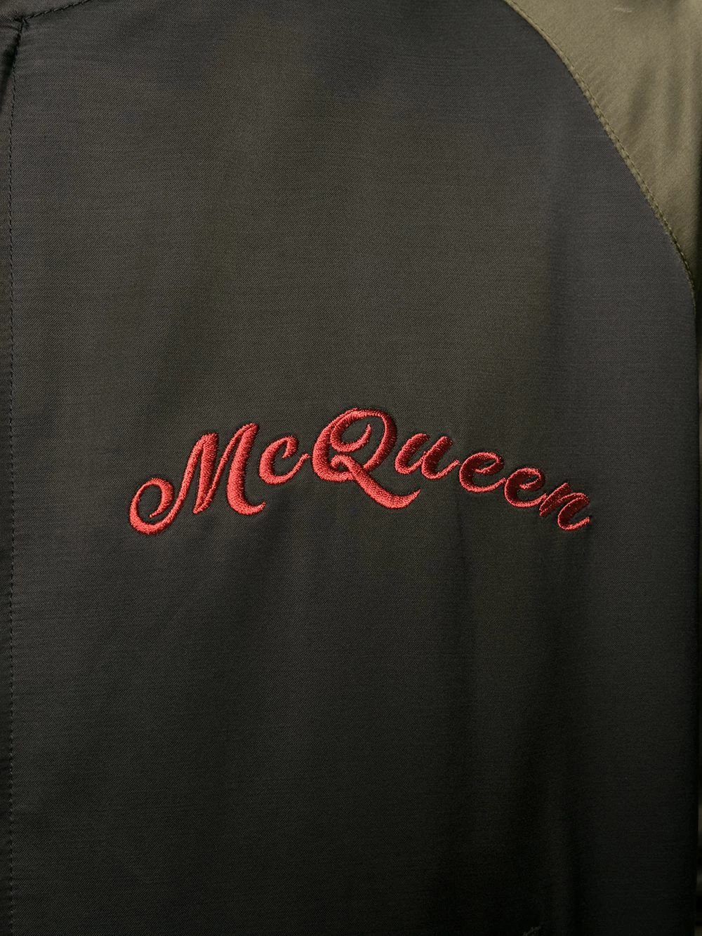 Alexander McQueen Dragon embroidered bomber jacket 5 Alexander McQueen dragon-embroidered bomber jacket