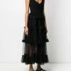 Alexander McQueen sheer frill sleeveless dress