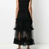 Alexander McQueen sheer frill sleeveless dress