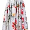 Alexander McQueen floral print midi skirt