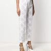 Alexander McQueen Endangered flower lace cigarette trousers