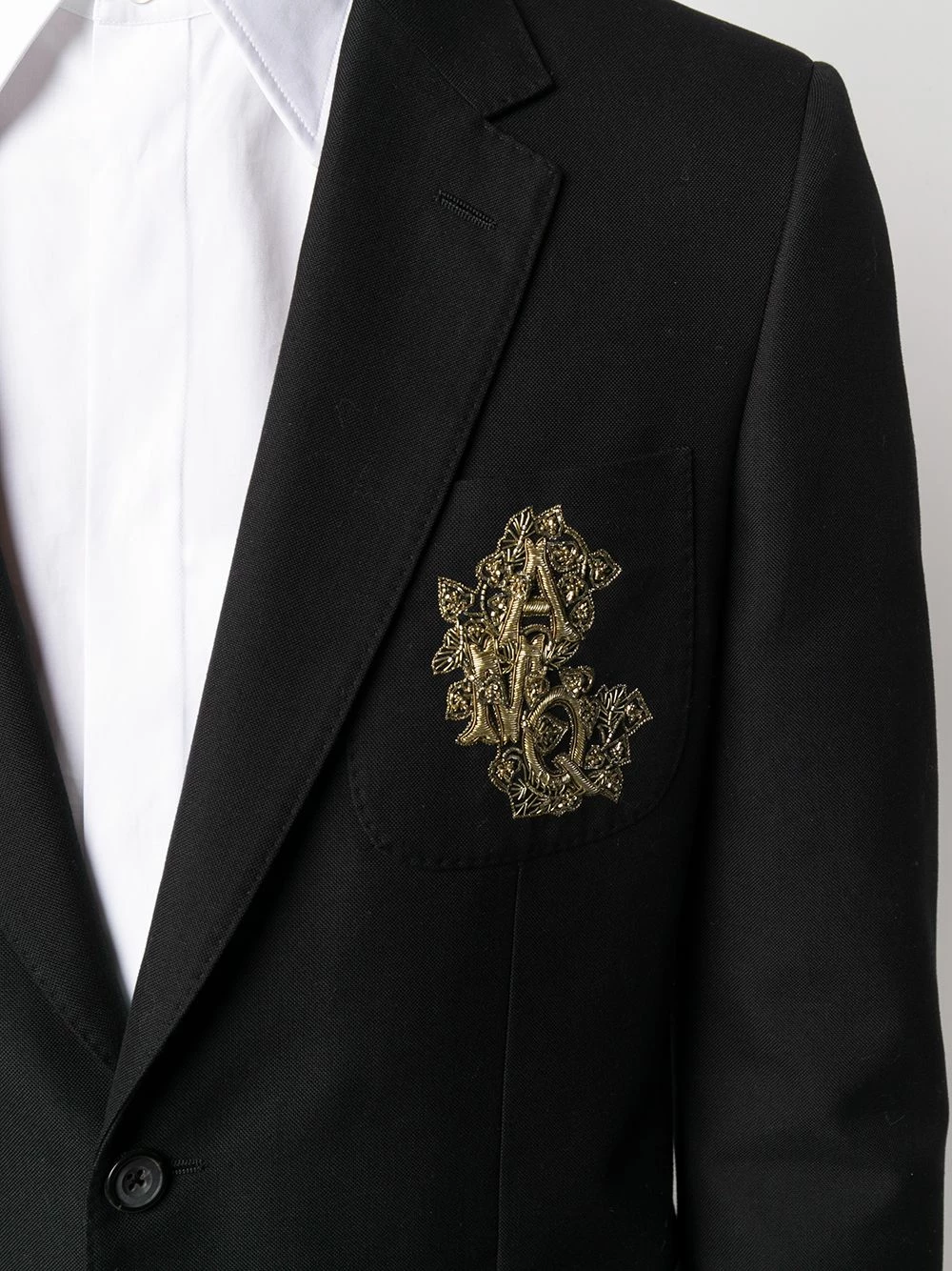 Alexander McQueen Embroidered suit jacket 5 Alexander McQueen embroidered suit jacket