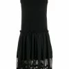 Alexander McQueen tulle skirt ribbed sleeveless dress