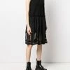 Alexander McQueen tulle skirt ribbed sleeveless dress