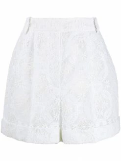 Alexander McQueen high-waisted lace shorts