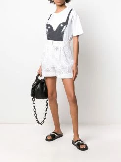 Alexander McQueen high-waisted lace shorts