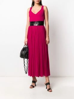 Alexander McQueen long pleated skirt dress