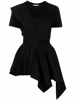 Alexander McQueen peplum short-sleeved T-shirt