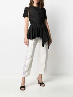 Alexander McQueen peplum short-sleeved T-shirt