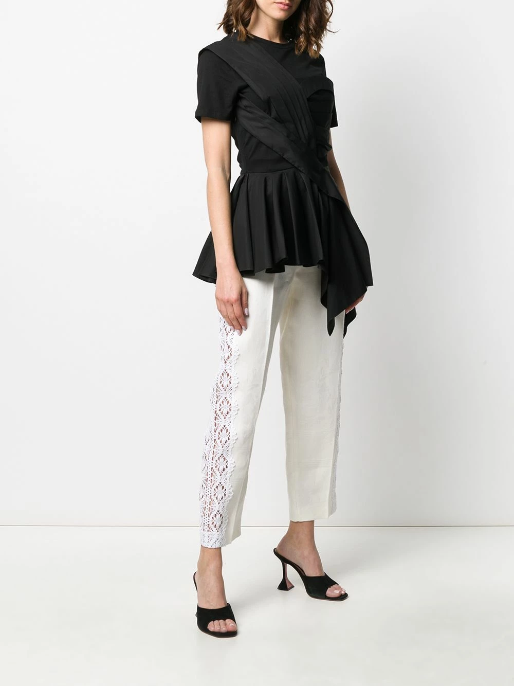 Alexander McQueen Peplum short sleeved T shirt 3 Alexander McQueen peplum short-sleeved T-shirt