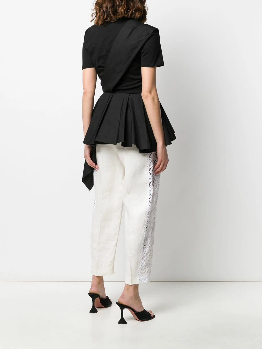 Alexander McQueen Peplum short sleeved T shirt 4 Alexander McQueen peplum short-sleeved T-shirt