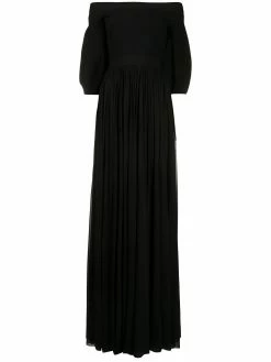 Alexander McQueen off-the-shoulder long dress