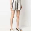 Alexander McQueen high-waist striped shorts
