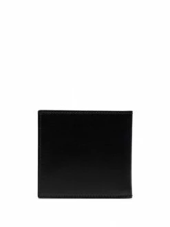 Alexander McQueen black billfold leather wallet