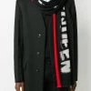 Alexander McQueen Intarsia knit graffiti logo scarf 4 Alexander McQueen intarsia-knit graffiti-logo scarf