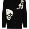 Alexander McQueen skull intarsia wool cardigan
