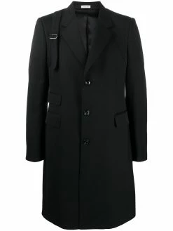 Alexander McQueen single-breasted cavalry twill coat
