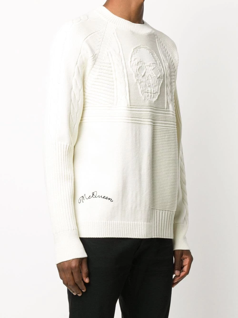 Alexander McQueen Cable knit skull jumper 3 Alexander McQueen cable-knit skull jumper