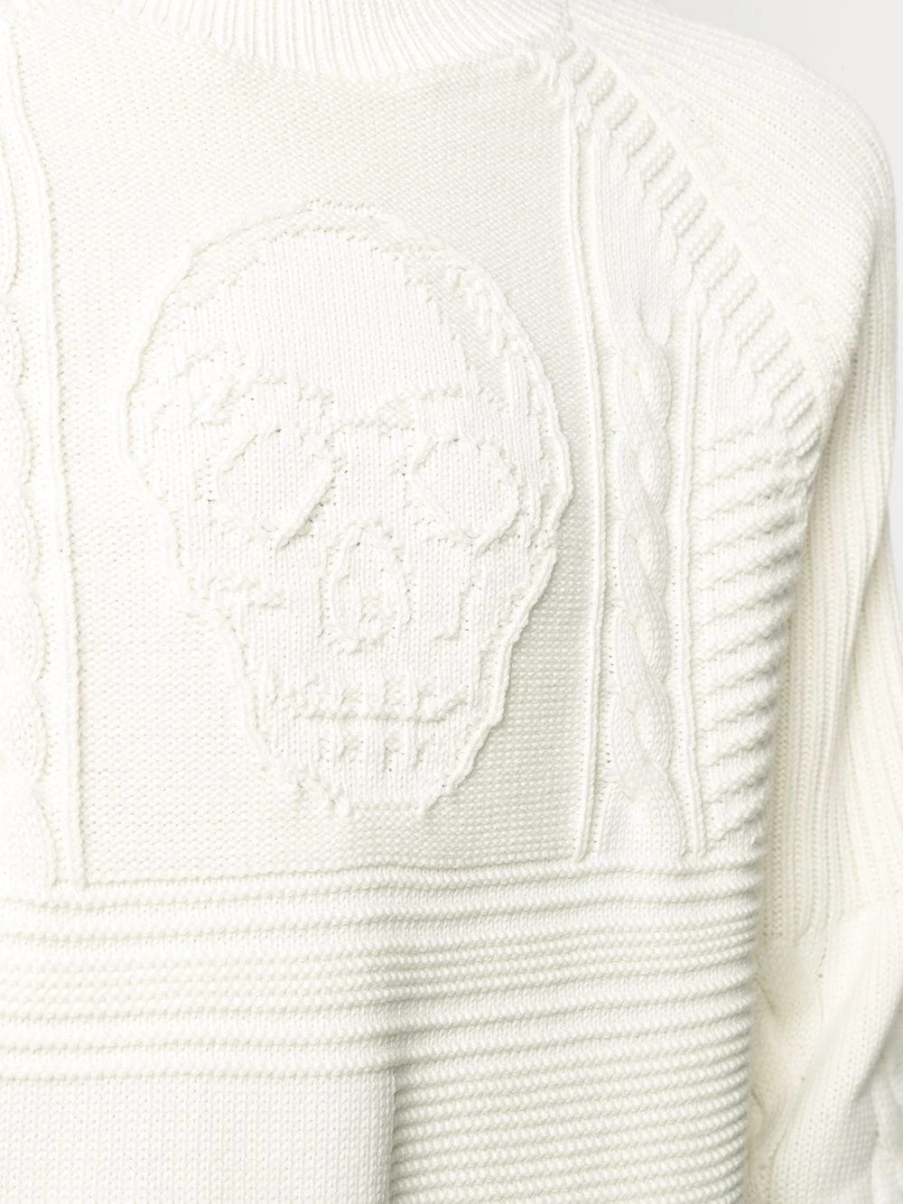 Alexander McQueen Cable knit skull jumper 5 Alexander McQueen cable-knit skull jumper